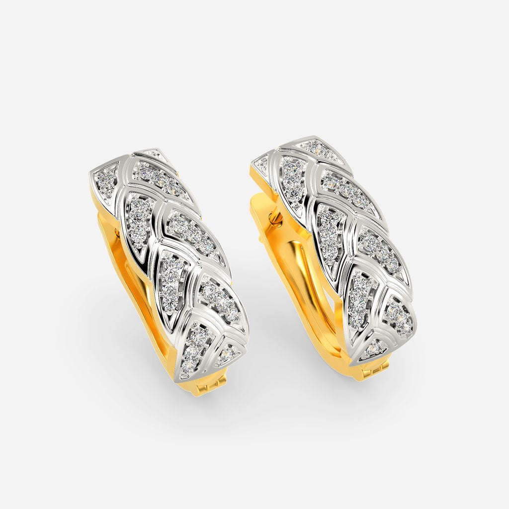 Cable Comfy Diamond Earrings