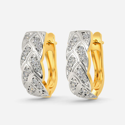 Cable Comfy Diamond Earrings