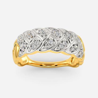 Knitted Sauve Diamond Rings