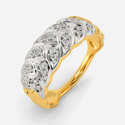 Knitted Sauve Diamond Rings