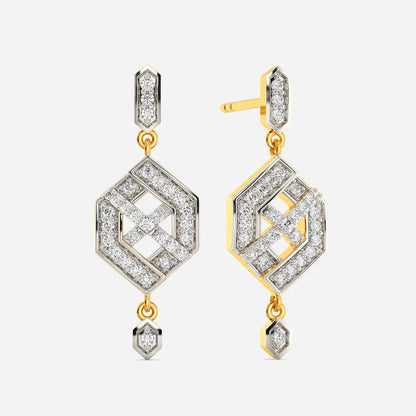 Urbane Knots Diamond Earrings