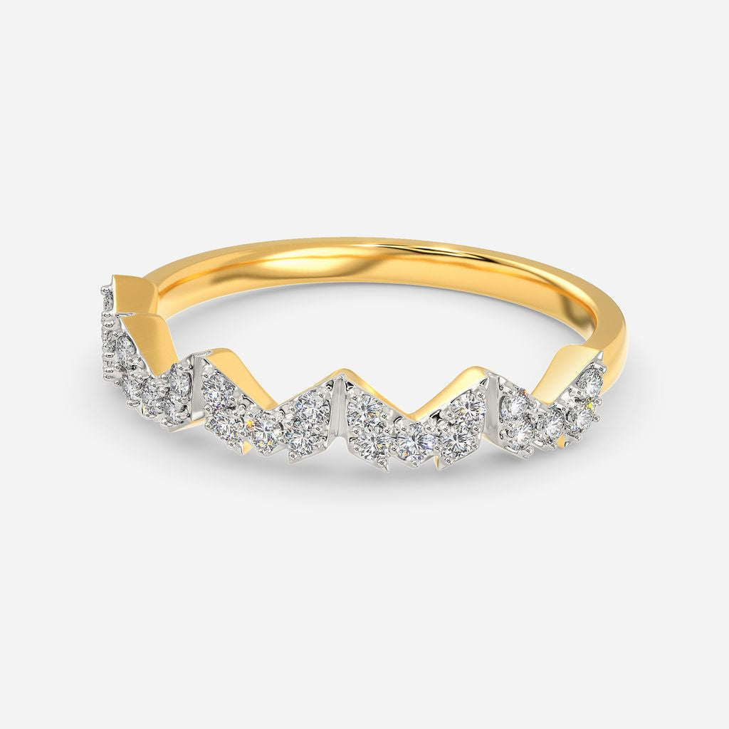 Logo Squared Diamond Rings