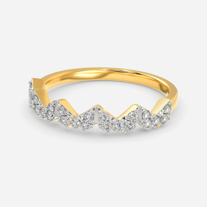 Logo Squared Diamond Rings