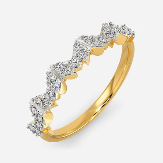 Logo Squared Diamond Rings