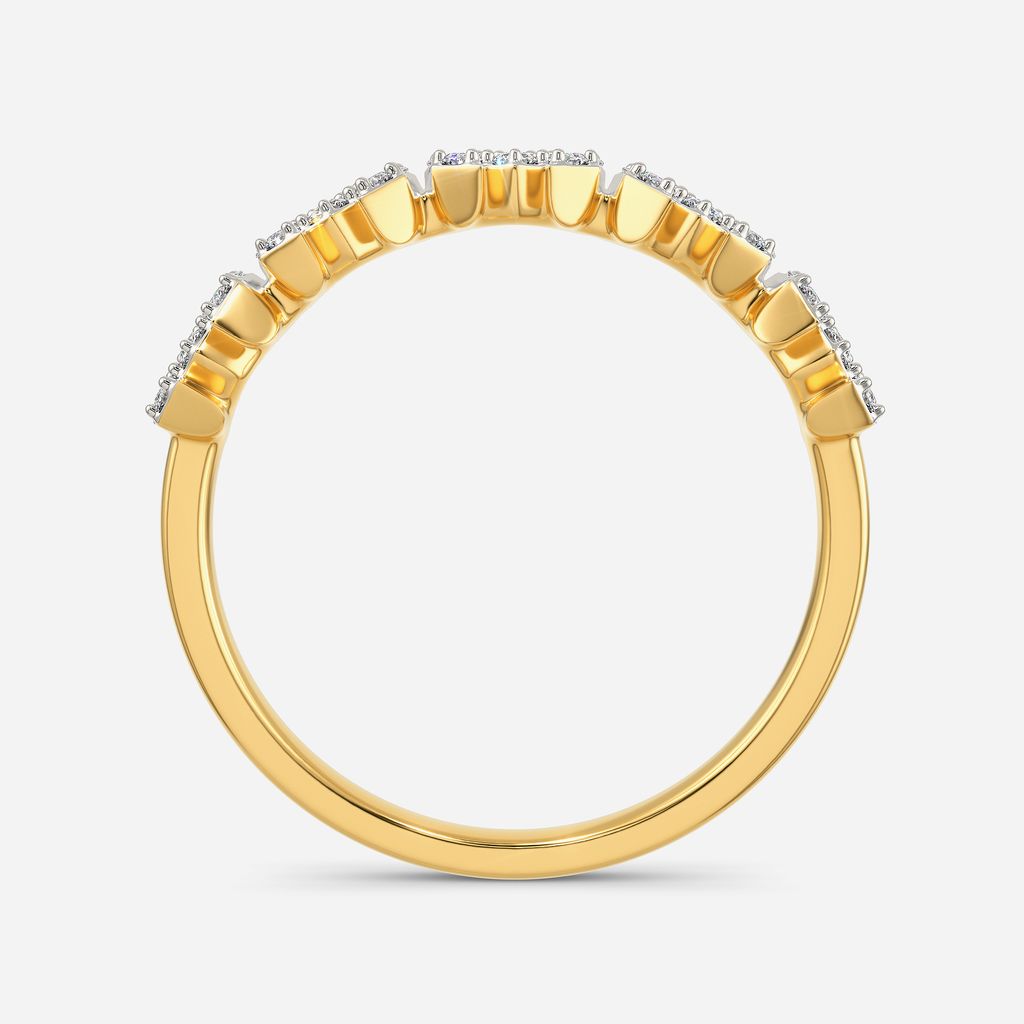 Logo Squared Diamond Rings