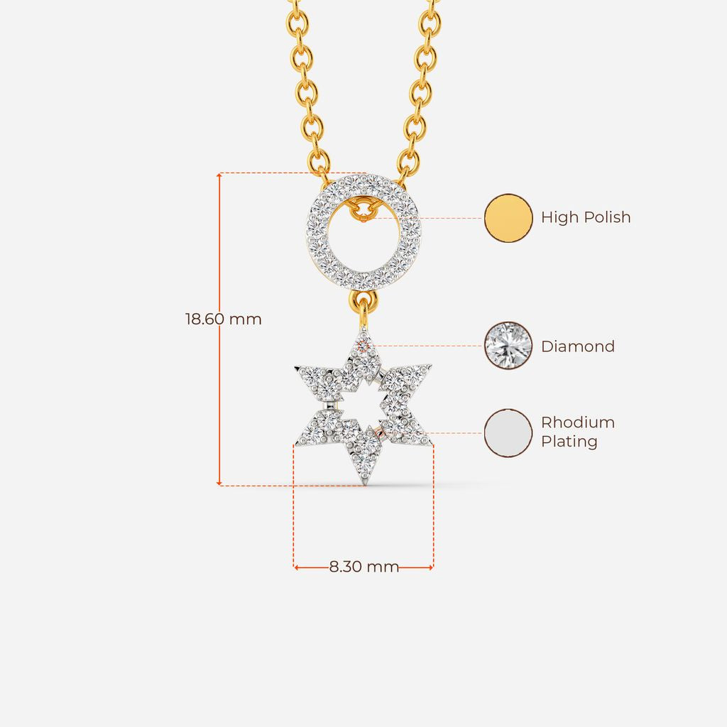 Logo Squared Diamond Pendants