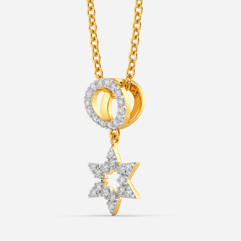 Logo Squared Diamond Pendants