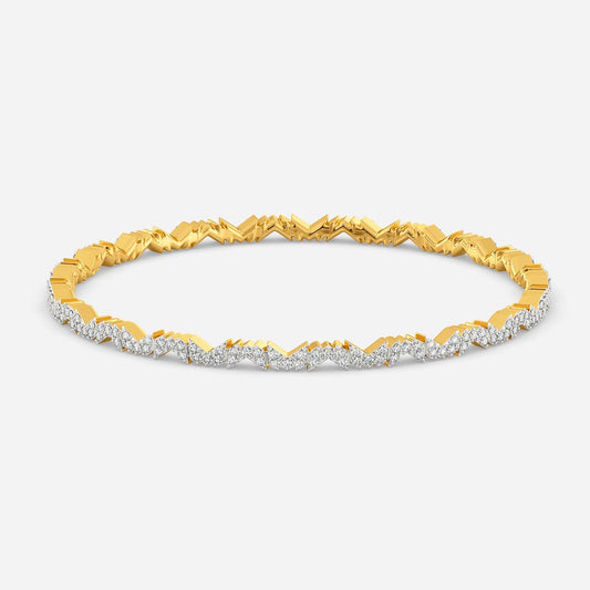 Logo Squared Diamond Bangles
