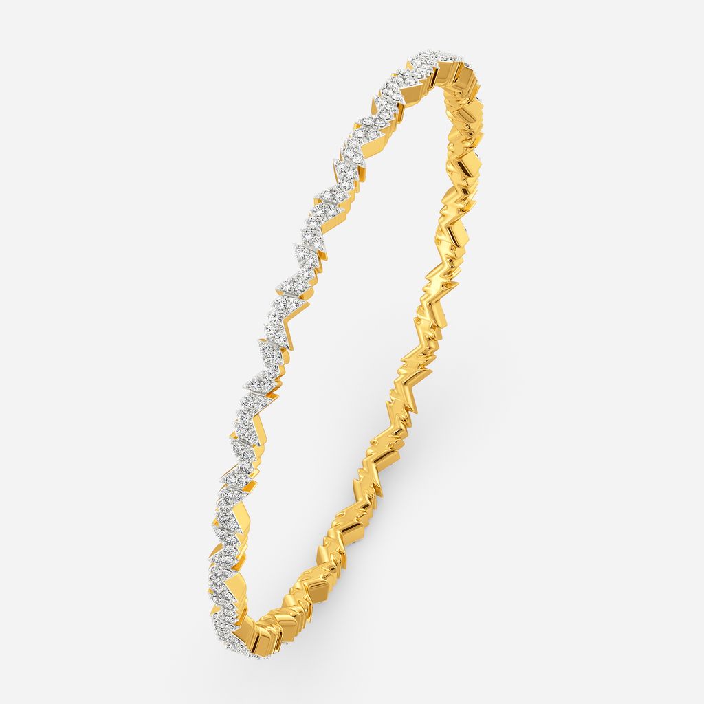 Logo Squared Diamond Bangles
