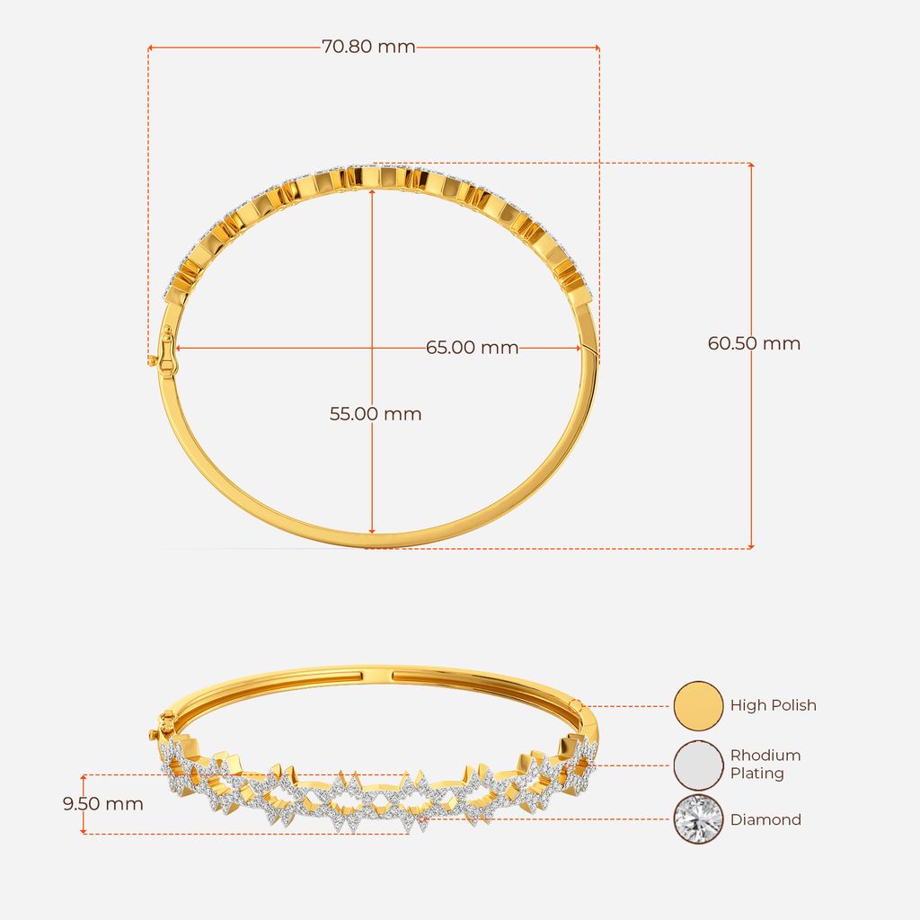 The Star Logo Diamond Bangles