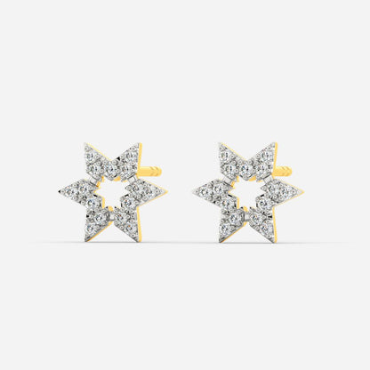 The Star Logo Diamond Earrings