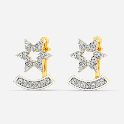 The Star Logo Diamond Earrings
