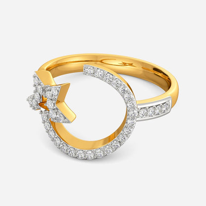 Symbol O Star Diamond Rings