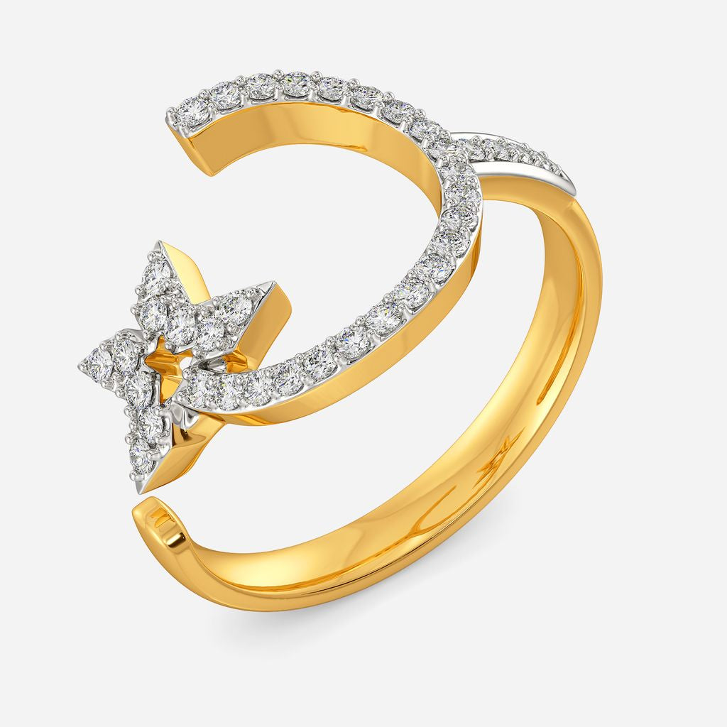 Symbol O Star Diamond Rings