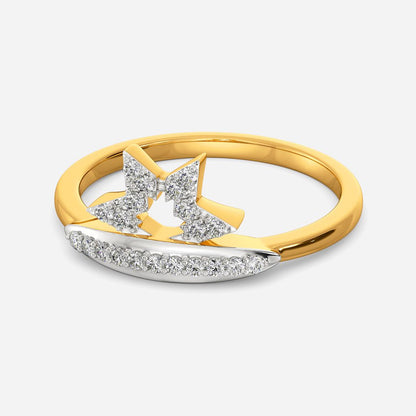 Logo Layered Diamond Rings