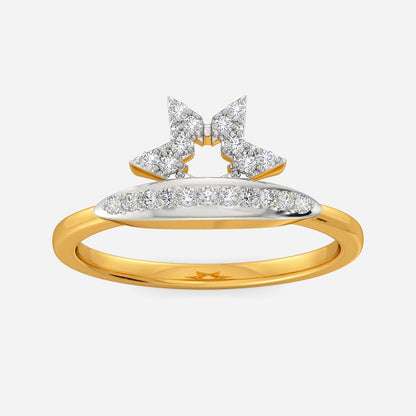Logo Layered Diamond Rings