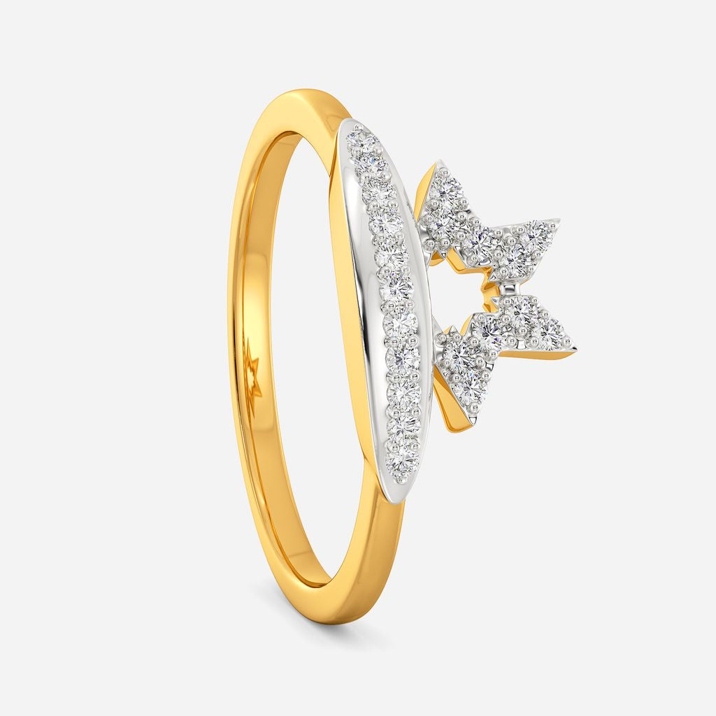 Logo Layered Diamond Rings