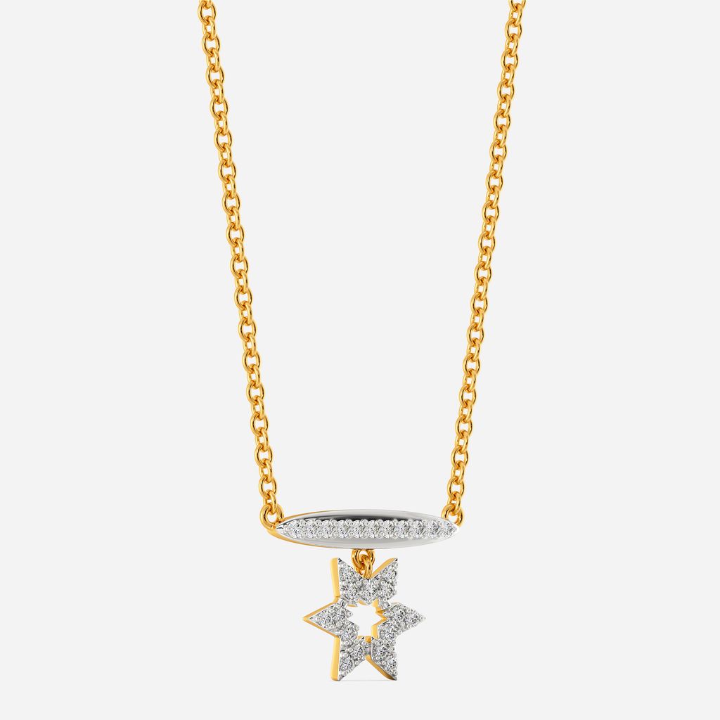 Logo Layered Diamond Necklaces