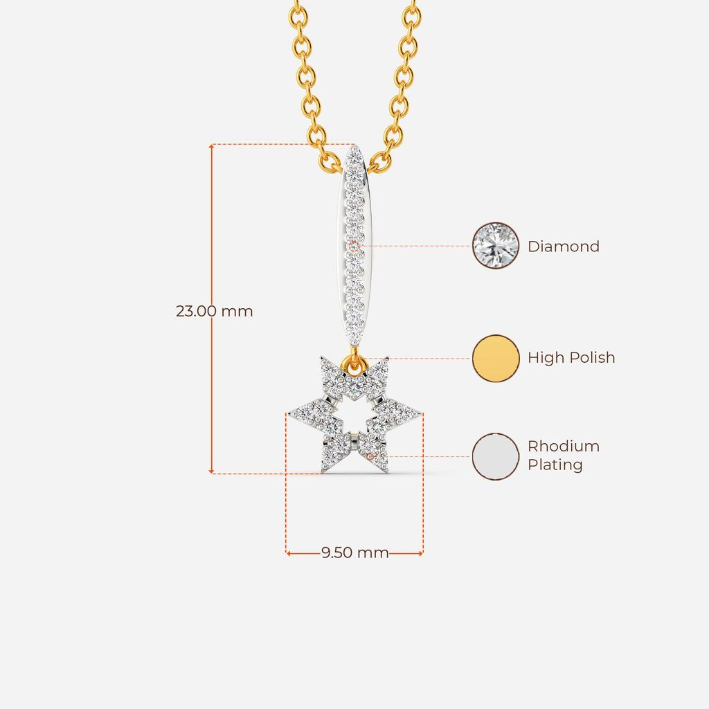 Star Crest Diamond Pendants
