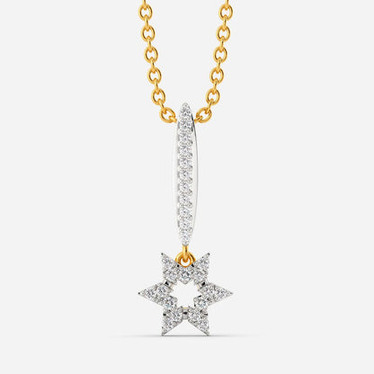 Star Crest Diamond Pendants