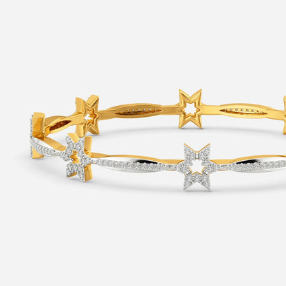 Star Crest Diamond Bangles