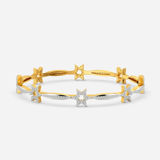 Star Crest Diamond Bangles