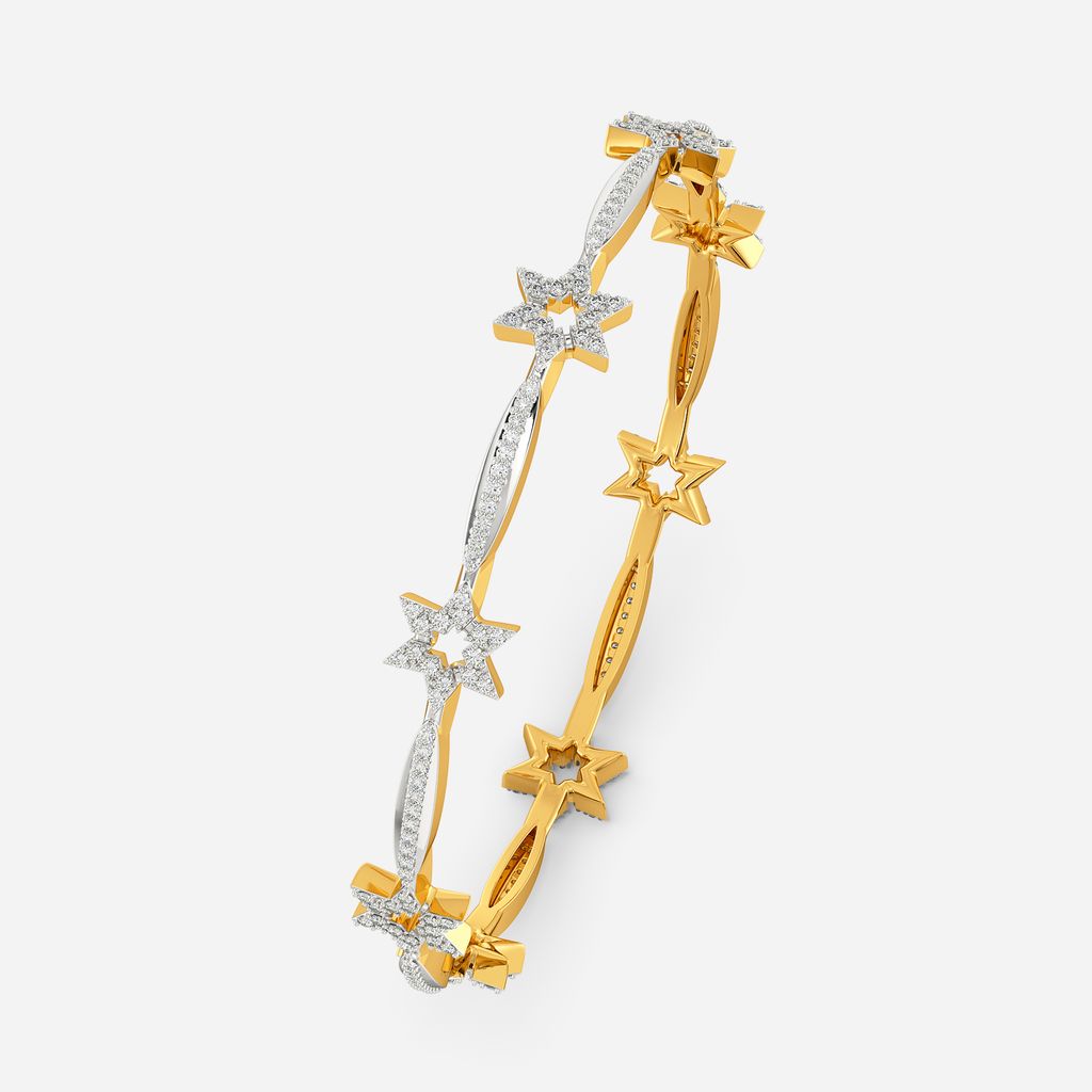 Star Crest Diamond Bangles