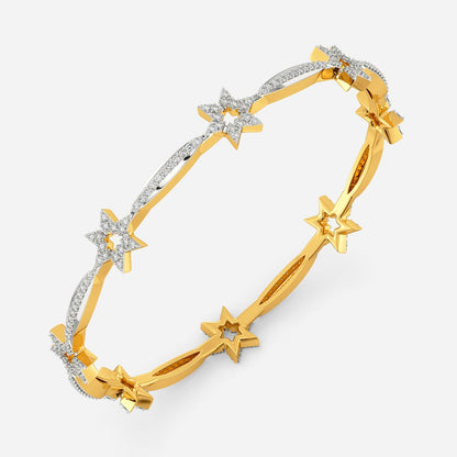 Star Crest Diamond Bangles
