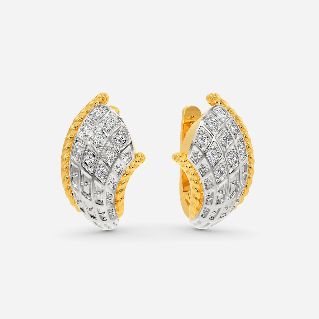 Twirl it like Twiggy Diamond Earrings