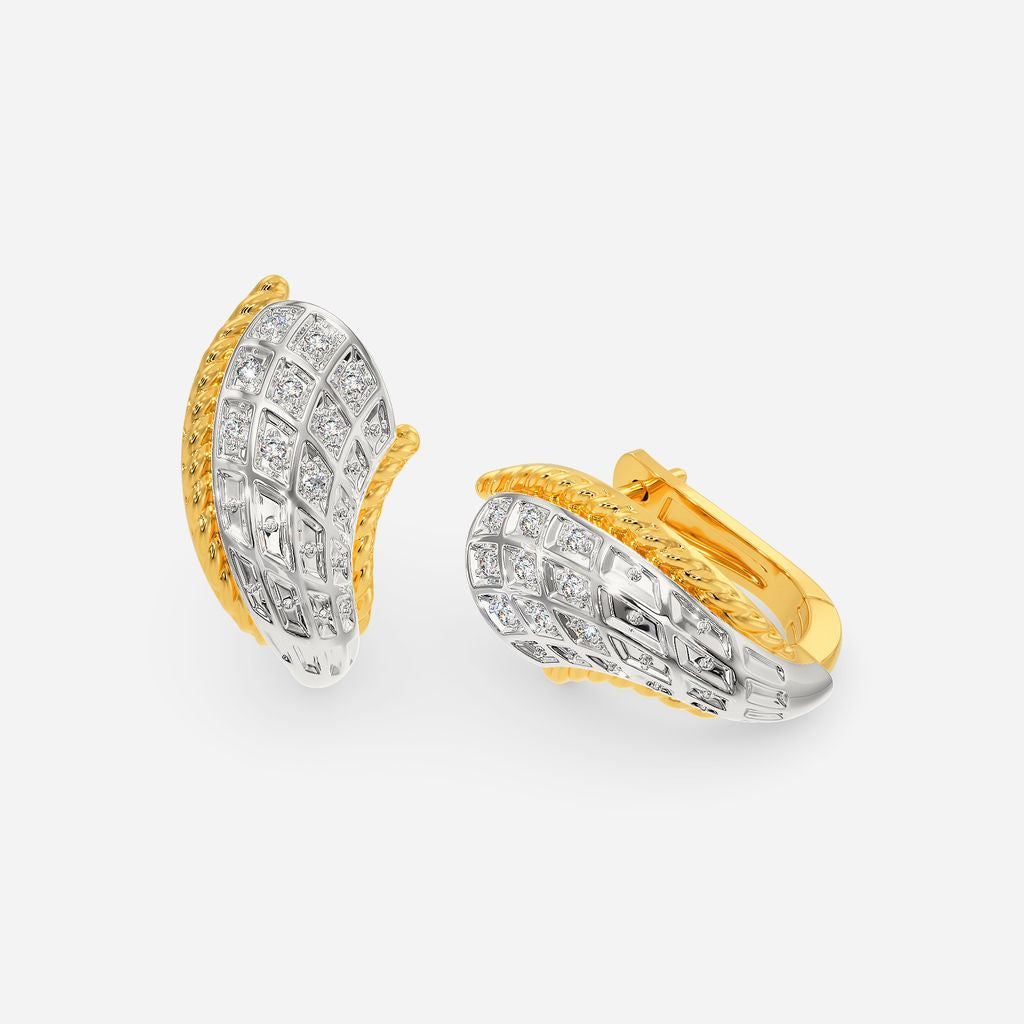 Twirl it like Twiggy Diamond Earrings