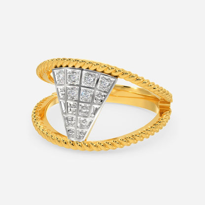 Retro Escape Diamond Rings