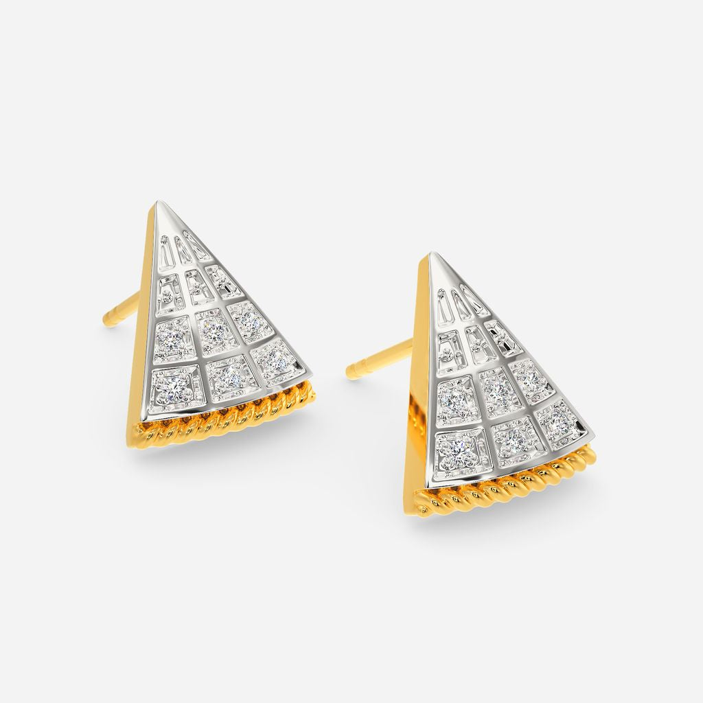 Retro Escape Diamond Earrings