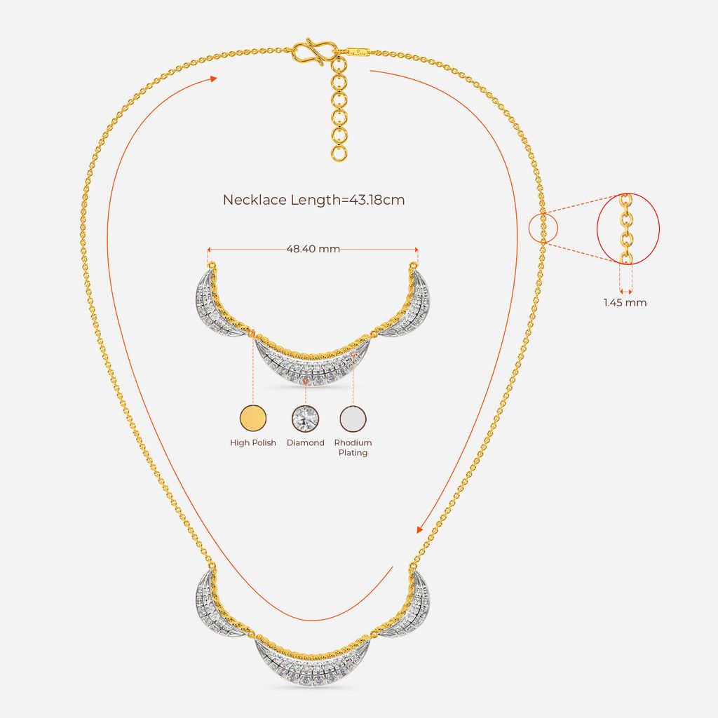Peace O Sixties Diamond Necklaces
