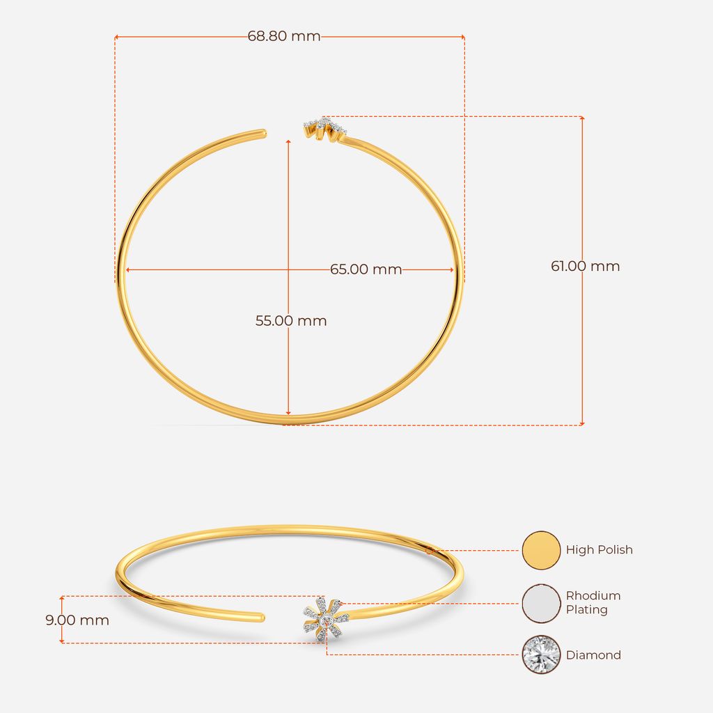 Zippy Chic Diamond Bangles