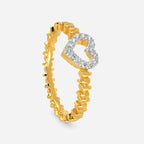 Zippered Love Diamond Rings