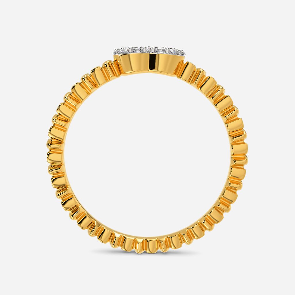 Zippered Love Diamond Rings