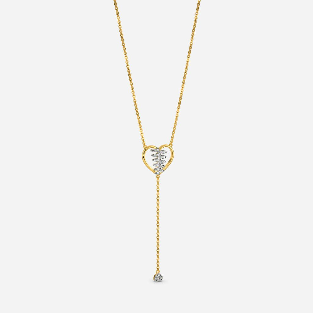 Zippered Love Diamond Necklaces
