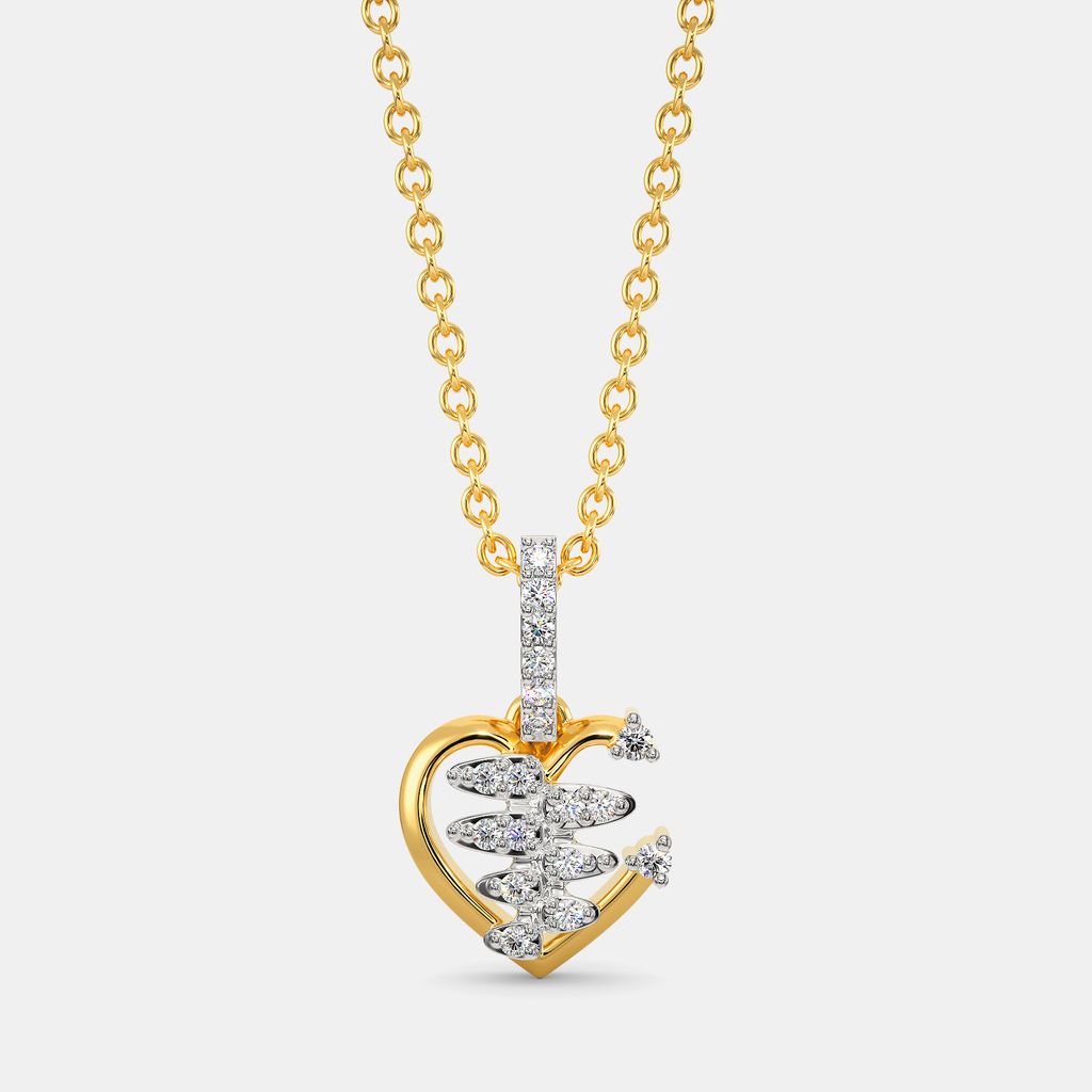 Zippered Love Diamond Pendants