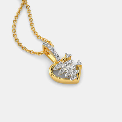 Zippered Love Diamond Pendants