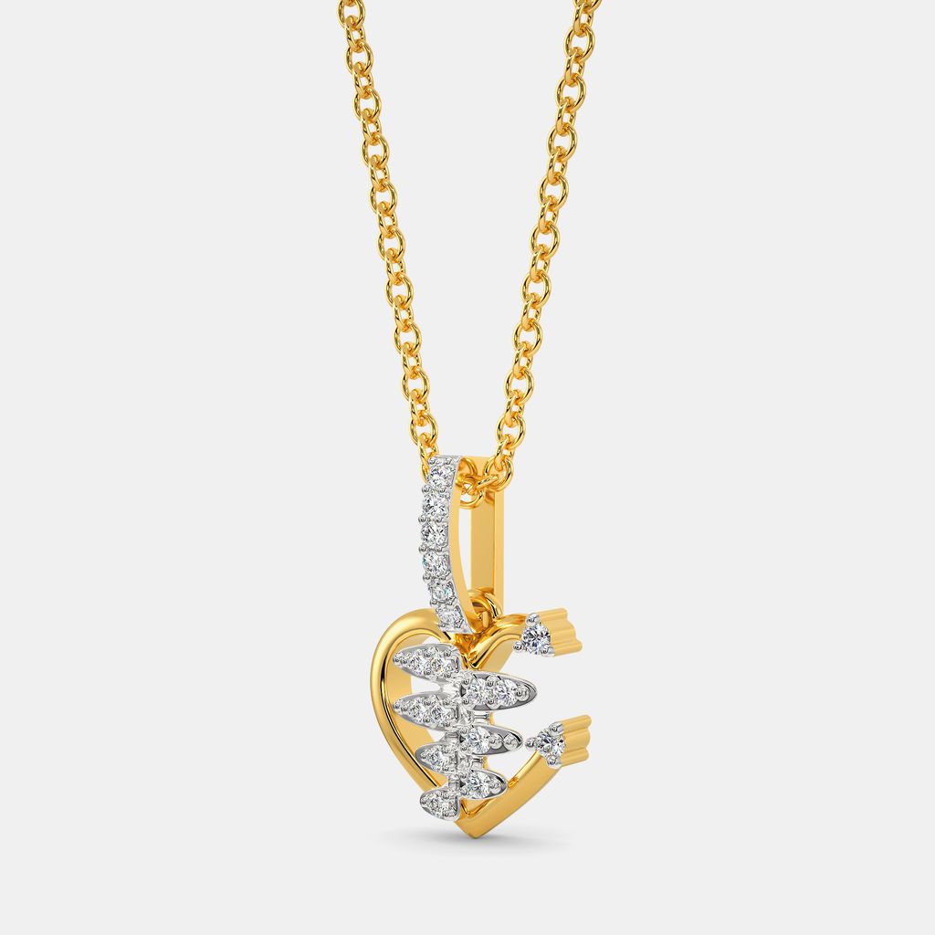Zippered Love Diamond Pendants