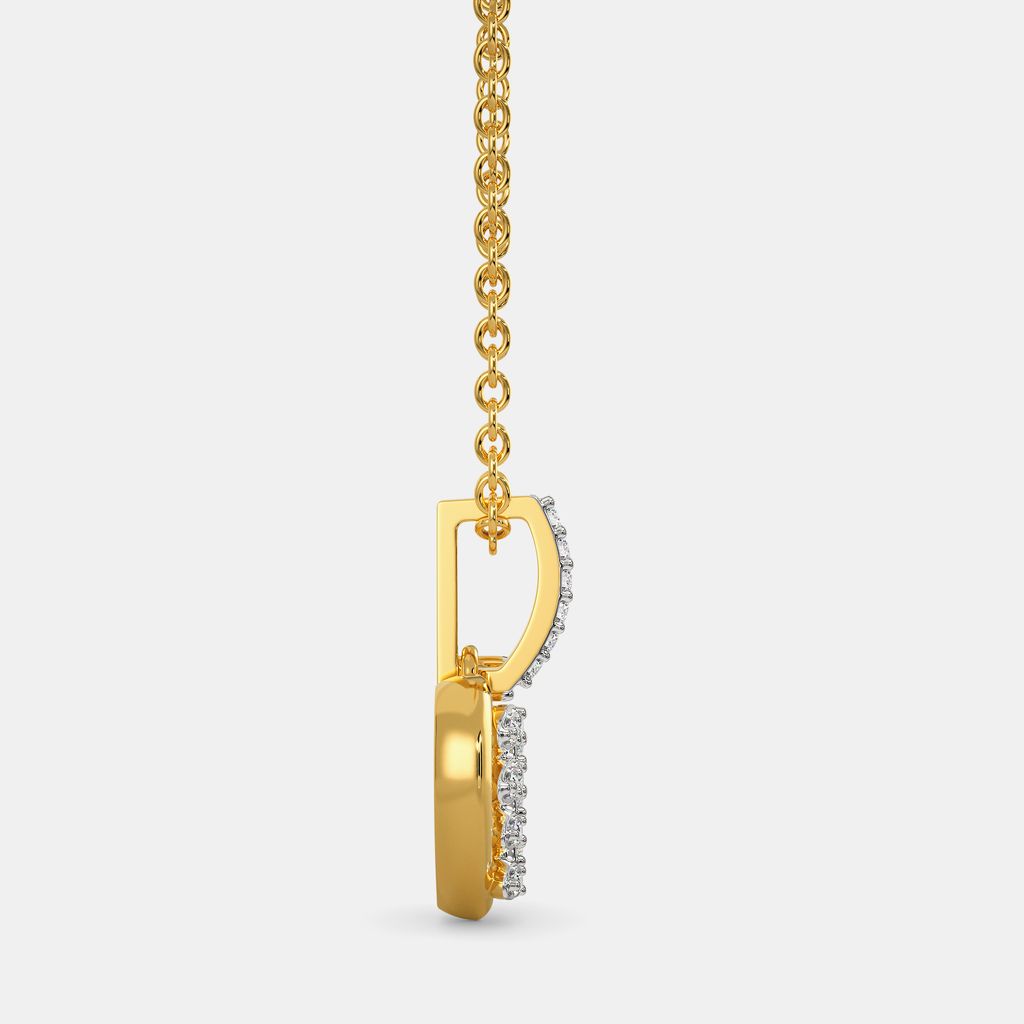 Zippered Love Diamond Pendants