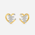 Zippered Love Diamond Earrings