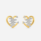 Zippered Love Diamond Earrings