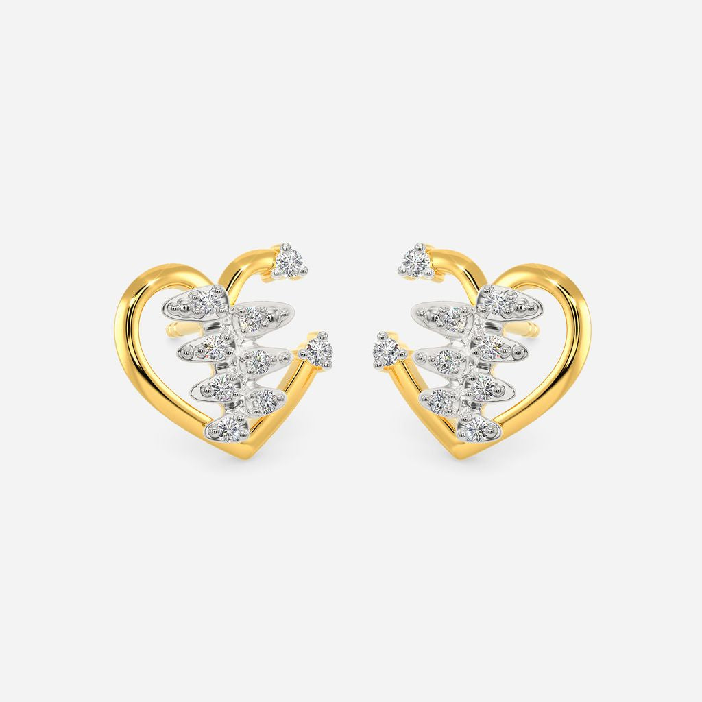 Zippered Love Diamond Earrings