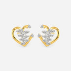 Zippered Love Diamond Earrings
