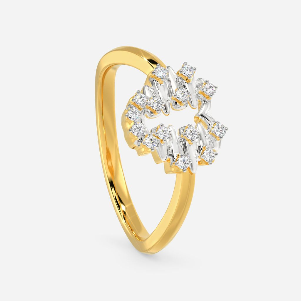 Zip O Heart Diamond Rings