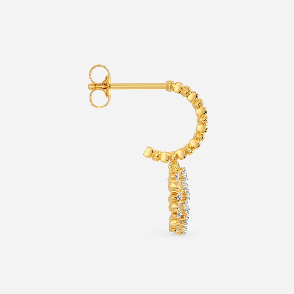 Zip O Heart Diamond Earrings