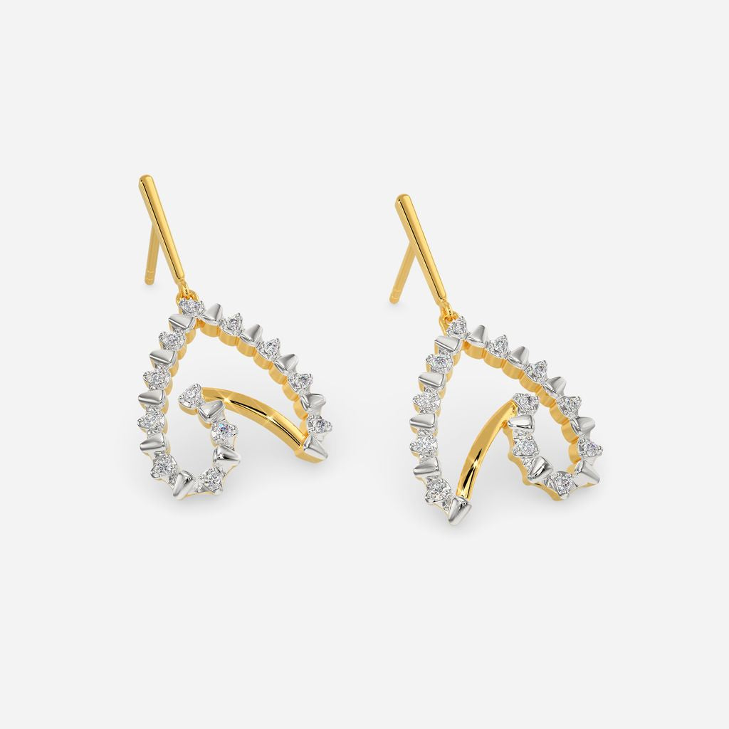 Zipped In Love Diamond Earrings