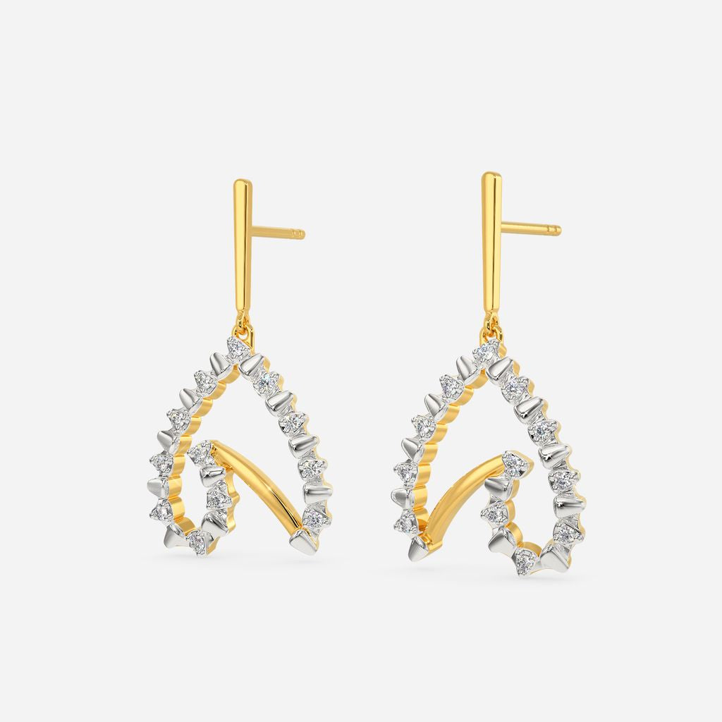 Zipped In Love Diamond Earrings