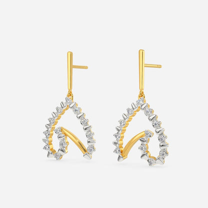 Zipped In Love Diamond Earrings